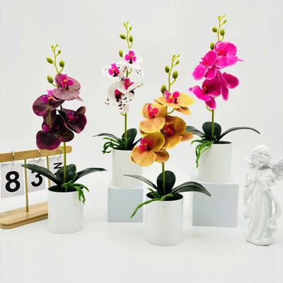 Bonsai Simulated Butterfly Orchid Artificial Potted Plant De