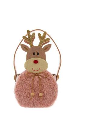 Felt Christmas Elk Old Man Plush Handbag圣诞麋鹿老人手提袋