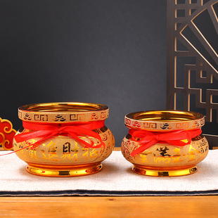 香火炉蜡烛香薰炉檀香炉子家用室内上香供奉艾草香炉蜡烛台座陶瓷