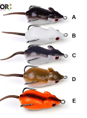 路亚饵雷蛙老鼠 双钩仿真鼠蛙 5cm 9g软饵路亚假饵钓黑鱼渔具鱼m2