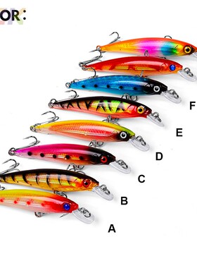 8.2cm浮水路亚鱼饵路亚硬饵7.3g路亚仿生饵米诺假饵DW1038m9