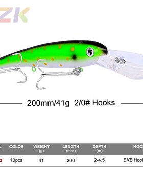 20CM光面路亚饵PRO BEROS品牌系列米诺鱼饵41G塑料硬饵颜色任选m2
