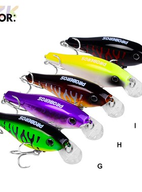 浮水路亚饵摇滚小胖8cm 11.5G塑料仿生饵厂家直供摇滚小胖子硬m1