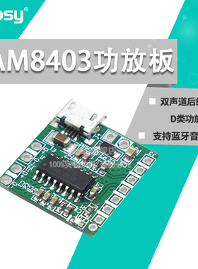 D类功放板PAM8403功放板双声道