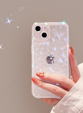 适用苹果13手机壳的12pro新款iphone11女款xr镜头全包xs高级感13promax透明max潮防摔少女pm网红软硅胶ip外壳