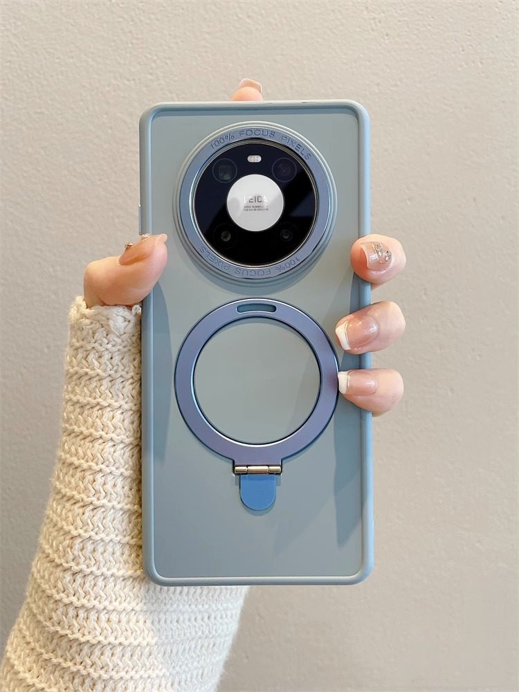 适用华为肤感液态磁吸简约保护壳