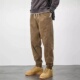 小脚痞帅百搭哈伦裤 美式 裤 春秋季 复古卡其色休闲裤 男宽松束脚工装
