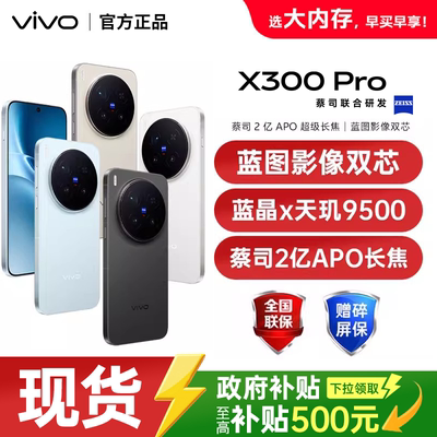 【政府补贴至高500元】vivo X300 Pro 新品旗舰手机天玑旗舰芯片vivo旗舰拍照手机vivo x300pro x200s