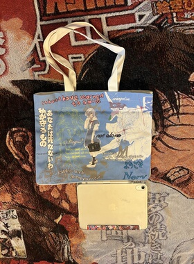 【双面印花设计】原创EVA凌波丽珠帆布包大容量直喷印花刺绣通勤