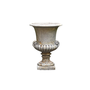 欧式高脚大花盆阳台花园别墅仿古罗马柱风格摄影道具家居高档装饰