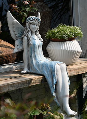 花仙子摆件美丽天使人物雕塑水景水池装饰花园庭院阳台布置民宿