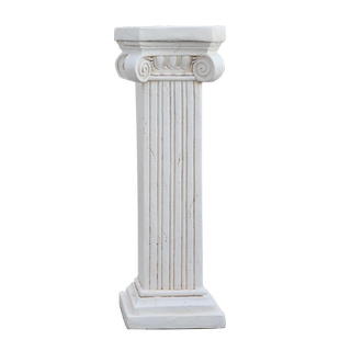 欧式方形罗马柱子摆件落地复古做旧白色花架底座婚庆布置婚纱背景