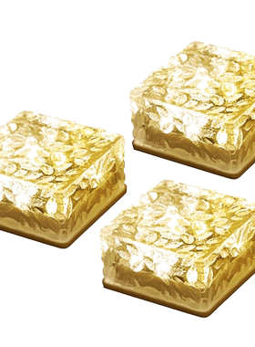 太阳能冰砖灯摆件花园庭院装饰