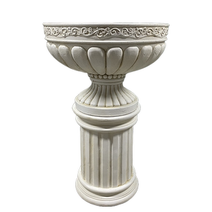 户外欧式罗马花盆大号柱子底座公园别墅门口花园庭院装饰婚庆路引