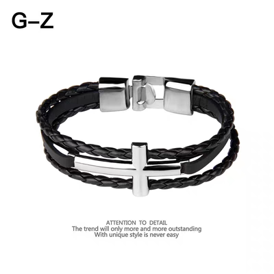 thomassabo个性编织皮革手链