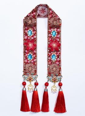 新款霞帔凤冠披肩斗篷佛像神明仙家泰山奶奶黑妈妈披风挂饰挂件坠