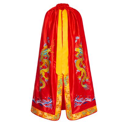 新款刺绣双龙披风佛像披风神像刺绣披袍关公财神城隍披风还愿披风