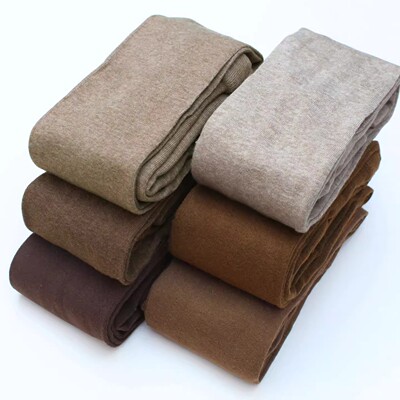 精梳棉带脚型500D美拉德连裤袜