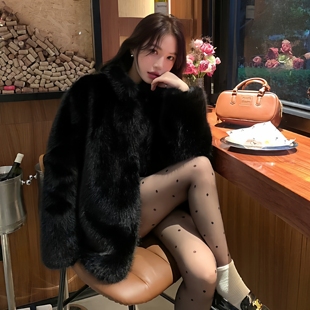 #秋冬款#黑色波点丝袜双层加厚可替换光腿神器加绒打底圆点连裤袜