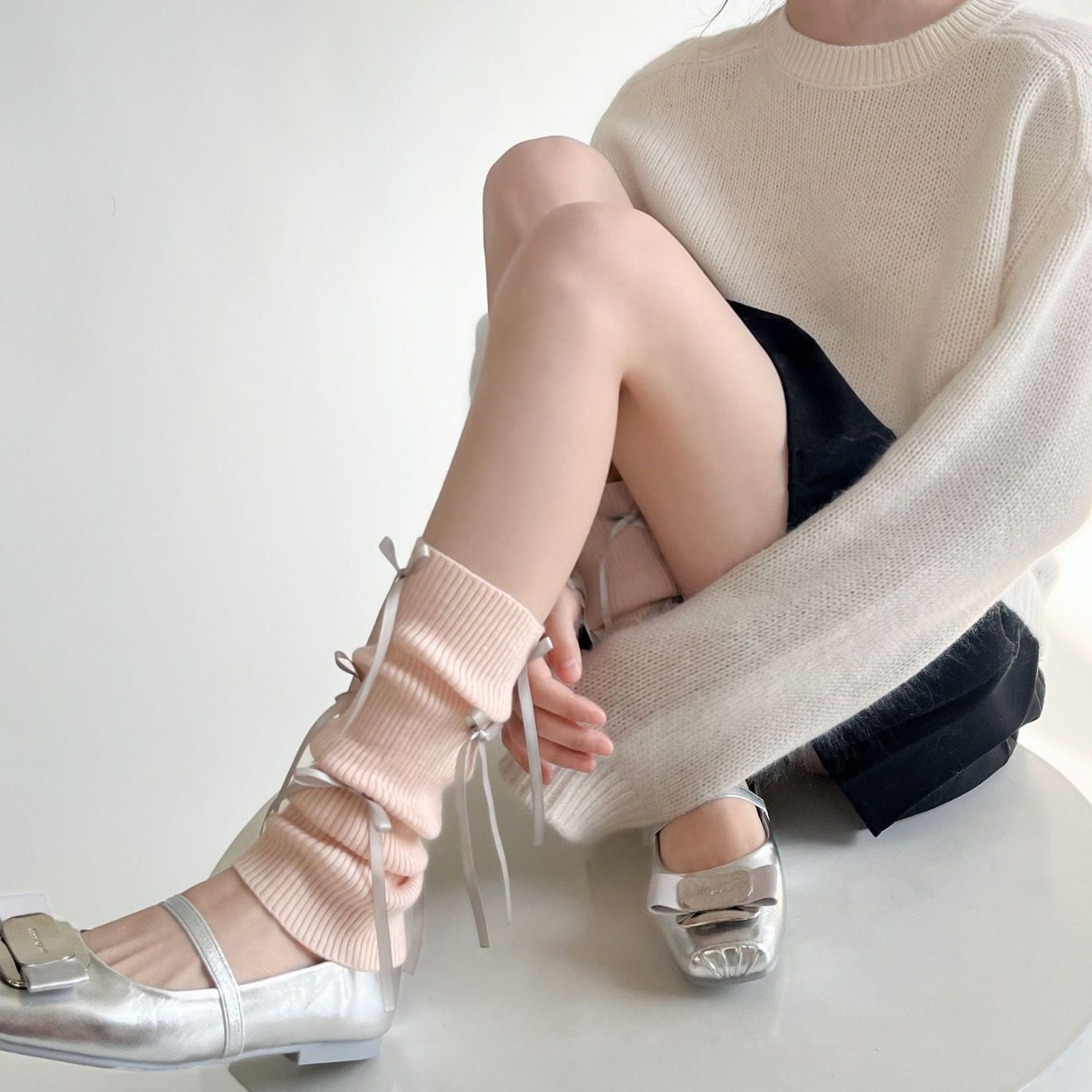 2024新款慵懒芭蕾风甜美少女蝴蝶