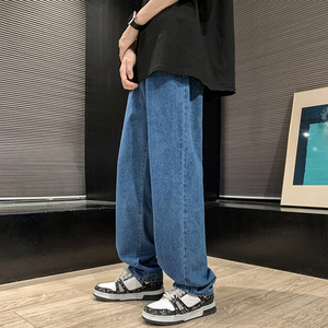 1015-2货号WK379-P45春季街头j简约百搭休闲舒适牛仔男女裤控68图片