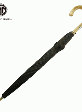 Francesco Maglia意大利手工雨伞FM长柄伞金色枫木96玛洋伞现货