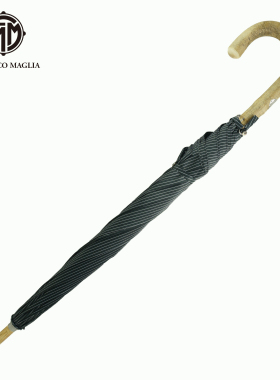 Francesco Maglia意大利手工雨伞FM长柄伞白蜡木92玛洋伞现货