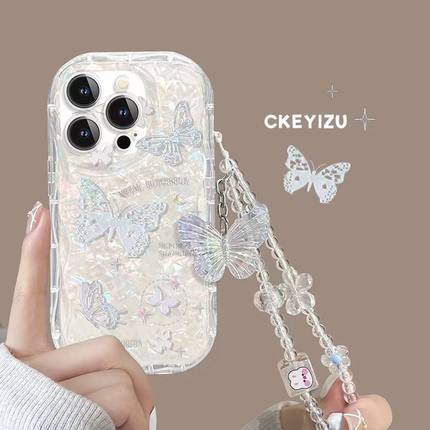 适用opporeno10手机壳reno9/8/7/6/5k/4se新款findx6蝴蝶oppoa97/a96/a95/a93s/a72/a11x/a55透明a1pro女k10