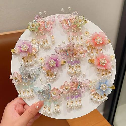 2pc Cute Women's Boutique Hair Accessories Resin Sweet Cute
