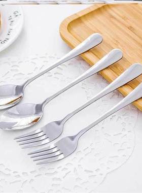 StainlessSteel Knife and Fork Set Small Spoon便携式刀叉套装