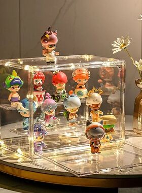 1/2/3/4PCS Acrylic Clear Display Storage Box for Fingures Fo