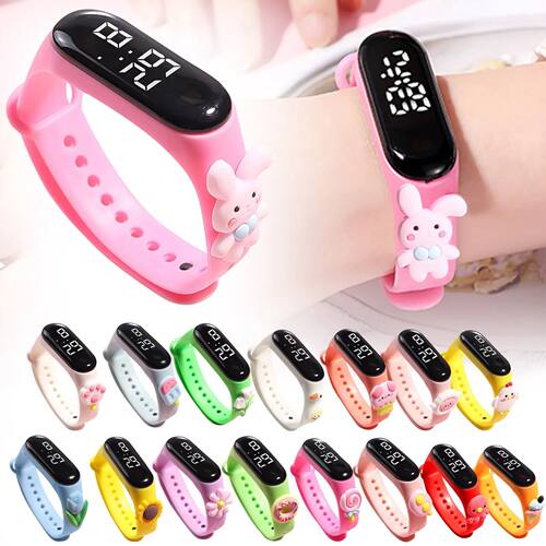 Multi-color Smart Watch For Children Boy Girl Fashion LED Di