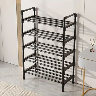 Multi-Tier Metal Shoe Rack Stackable Organizer Freestanding