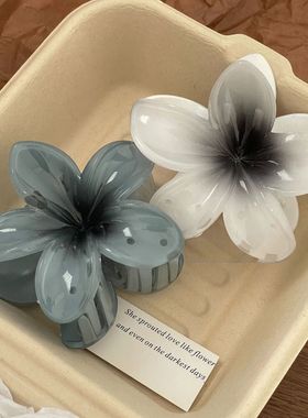 Hawaiian Gradient Hair Clips Flower Hair Claws Big SizeHead