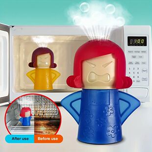 Angry Mama Oven Steam Microwave Cleaner Easily Remover Oil D