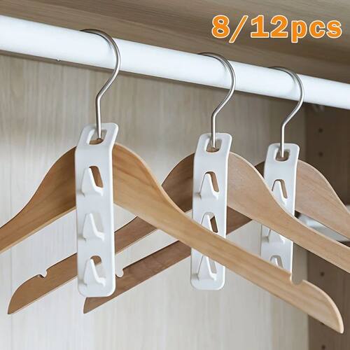 12/8PCS Clothes Hanger Connector Multi-Layer Cascading Cloth