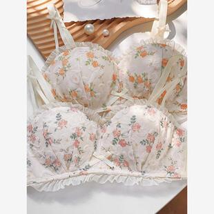 Floral strapless gathering sexy strapless pure desire set