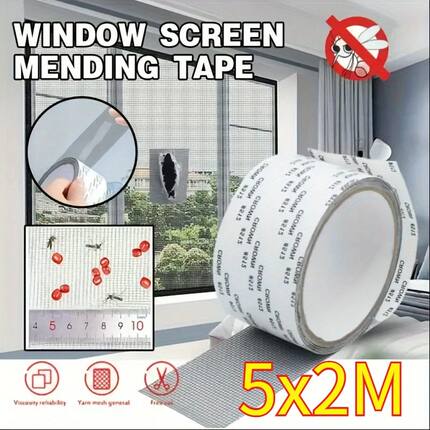1ps Easy-to-Apply Waterproof Window Screen Repair Tape – Ke