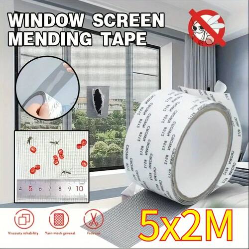 1ps Easy-to-Apply Waterproof Window Screen Repair Tape – Ke