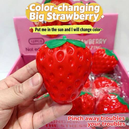 Strawberry Shape Squishies Toy Ultra-Realistic 3D Strawberry