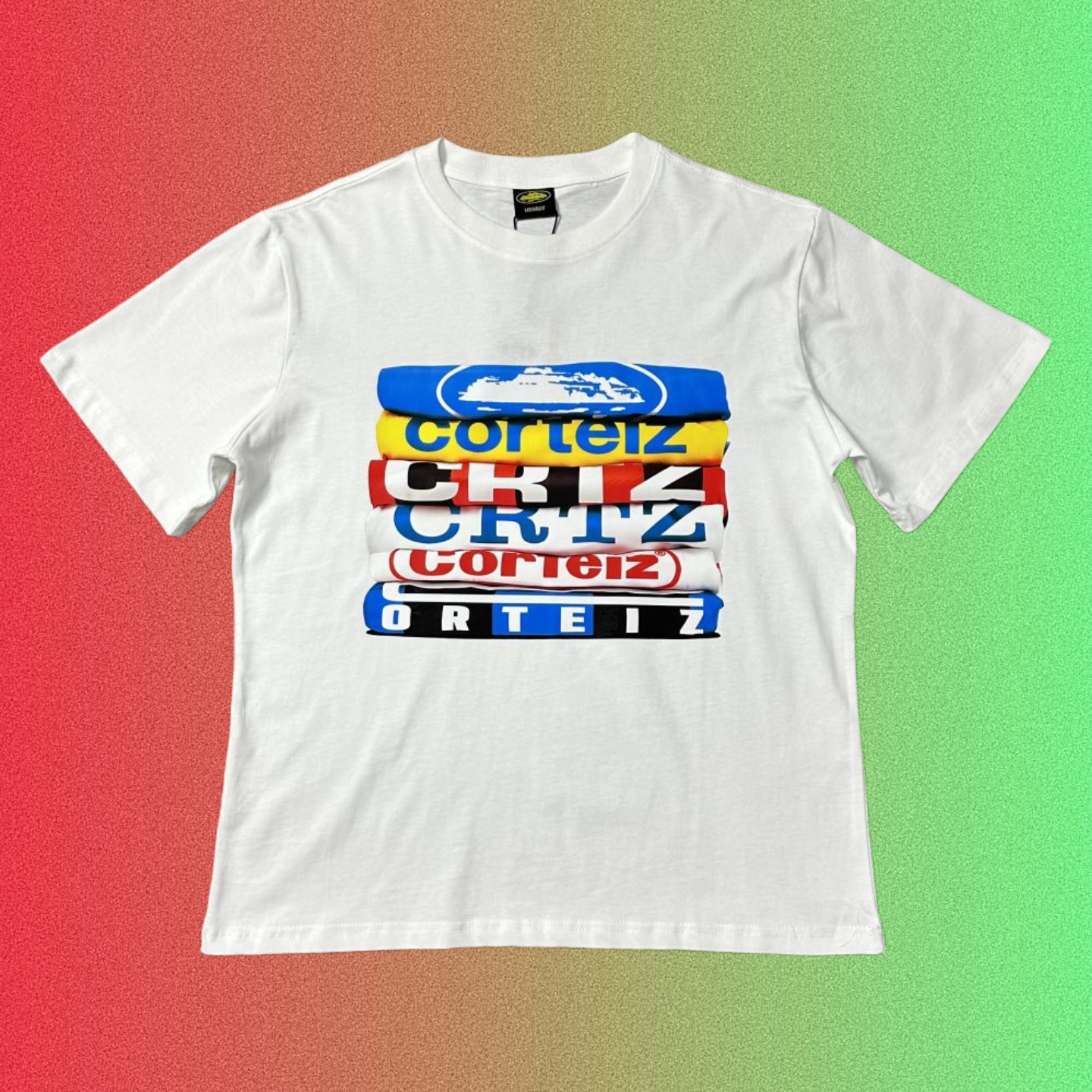 Correct Version of the New Corteiz恶魔岛 Devil's Island Hip-Hop T-Shirt ins American Street Style Drill West Coast Crtz Short-Sleeve