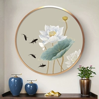 Lotus Nine Fish Pictures New Living Room Restaurant Cross вышивка