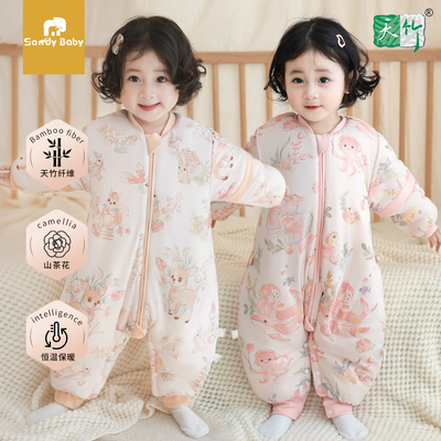 婴儿睡袋春秋冬款加厚睡袋防踢被