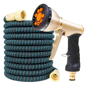 家用花园浇水高压洗车浇花水枪神器防爆防冻乳胶伸缩水管软管套装