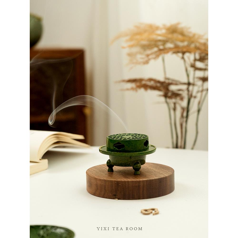 一席宋代美学香炉高级感中国风纯铜茶室专用香炉沉香檀香熏香炉