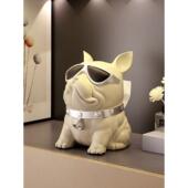 高端无障碍豪华法国斗牛犬纸巾盒家庭客厅咖啡桌纸盒创意简单 桌