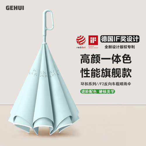 【高颜旗舰款】性能一体色反向伞