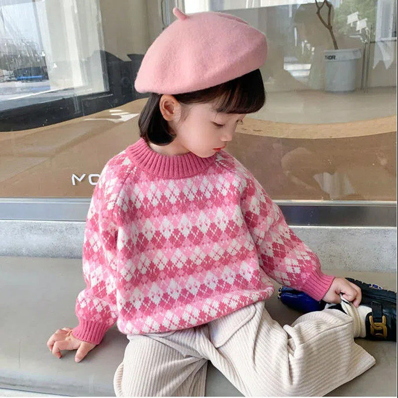 女童毛衣2023新款加厚套头宝宝洋气冬装保暖高领儿童圣诞针织上衣怎么样,好用不?