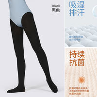 Latin dance socks, black dance pantyhose, children's special black silk socks, adult classical dance leggings, large socks thumbnail 2