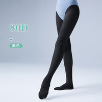 Latin dance socks, black dance pantyhose, children's special black silk socks, adult classical dance leggings, large socks thumbnail 3